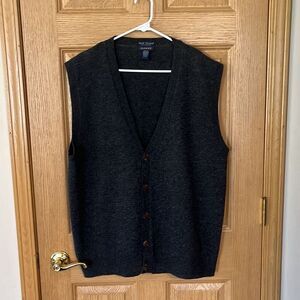 GANT Vintage Dark Gray Lambs Wool Vest XL